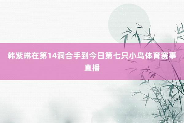 韩紫琳在第14洞合手到今日第七只小鸟体育赛事直播