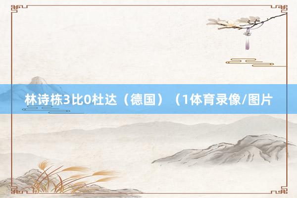 林诗栋3比0杜达（德国）（1体育录像/图片