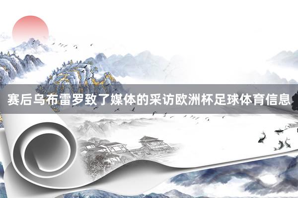 赛后乌布雷罗致了媒体的采访欧洲杯足球体育信息