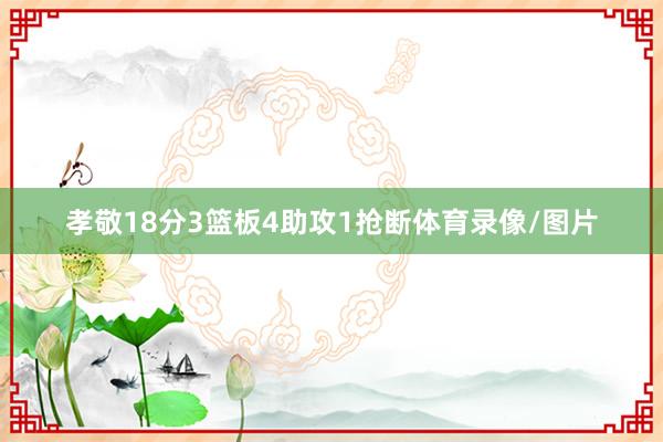 孝敬18分3篮板4助攻1抢断体育录像/图片