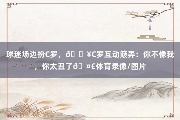 球迷场边扮C罗，🎥C罗互动簸弄：你不像我，你太丑了🤣体育录像/图片
